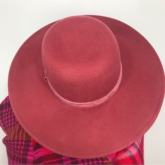 Bundle of Old Navy Pink Plaid Scarf A New Day 100% Wool Hat Matching Set NEW - Picture 6 of 14